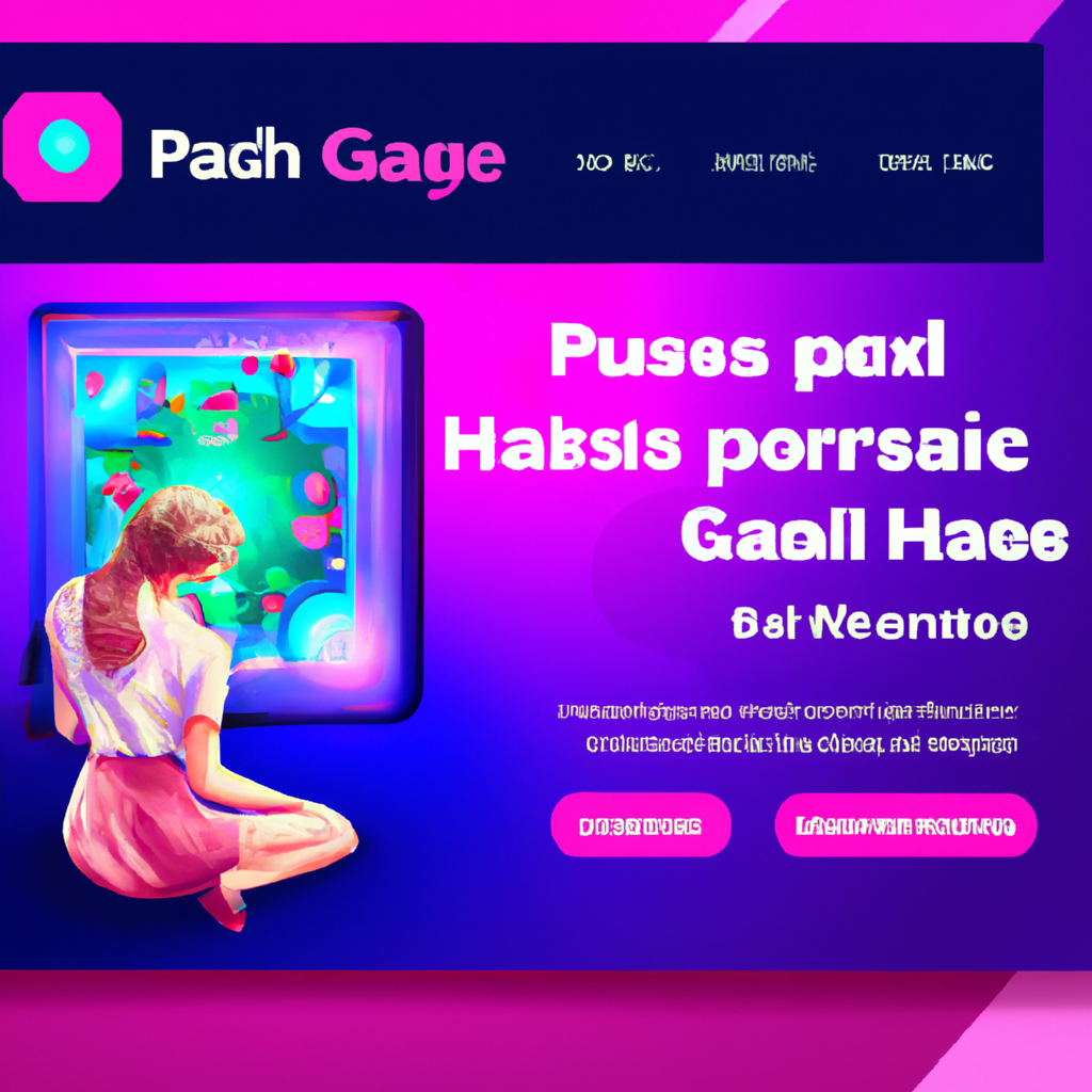 Gallery shot: neon puzzle scene with HUD overlays